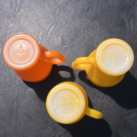Set of 3 Vintage Anchor Hocking fire king soda mugs - Picture 5 of 5